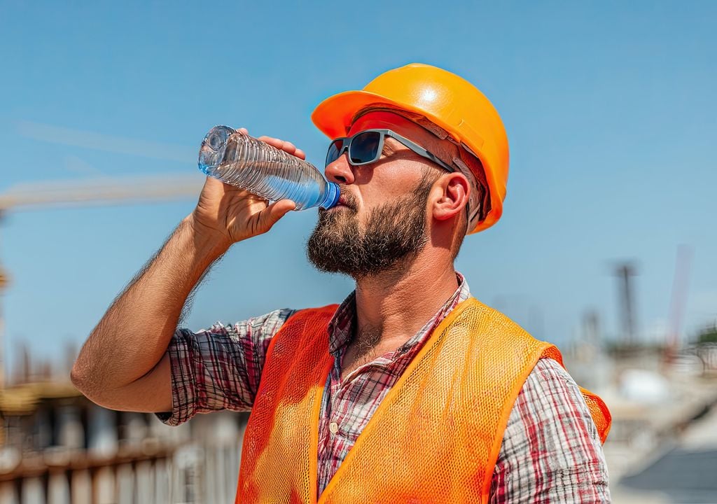 Hidratación para trabajadores que realizan actividades físicas intensas