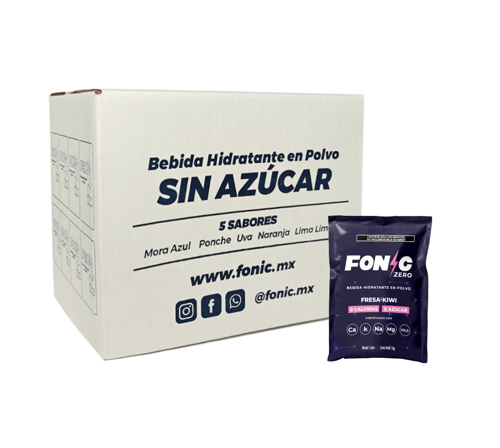 Bebida con Electrolitos Sin Azúcar Sabor Fresa Kiwi 200g