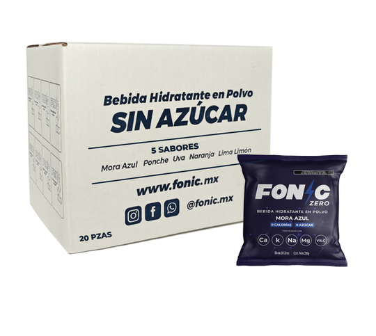 Bebida con Electrolitos Sin Azúcar Sabor Mora Azul 200g
