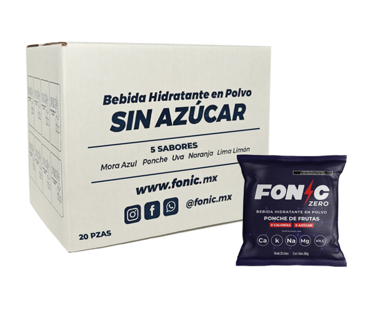 Bebida con Electrolitos Sin Azúcar Sabor Ponche 200g