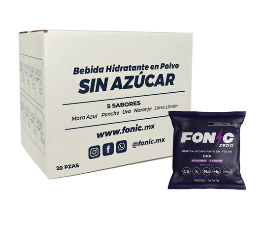 Bebida con Electrolitos Sin Azúcar Sabor Uva 200g