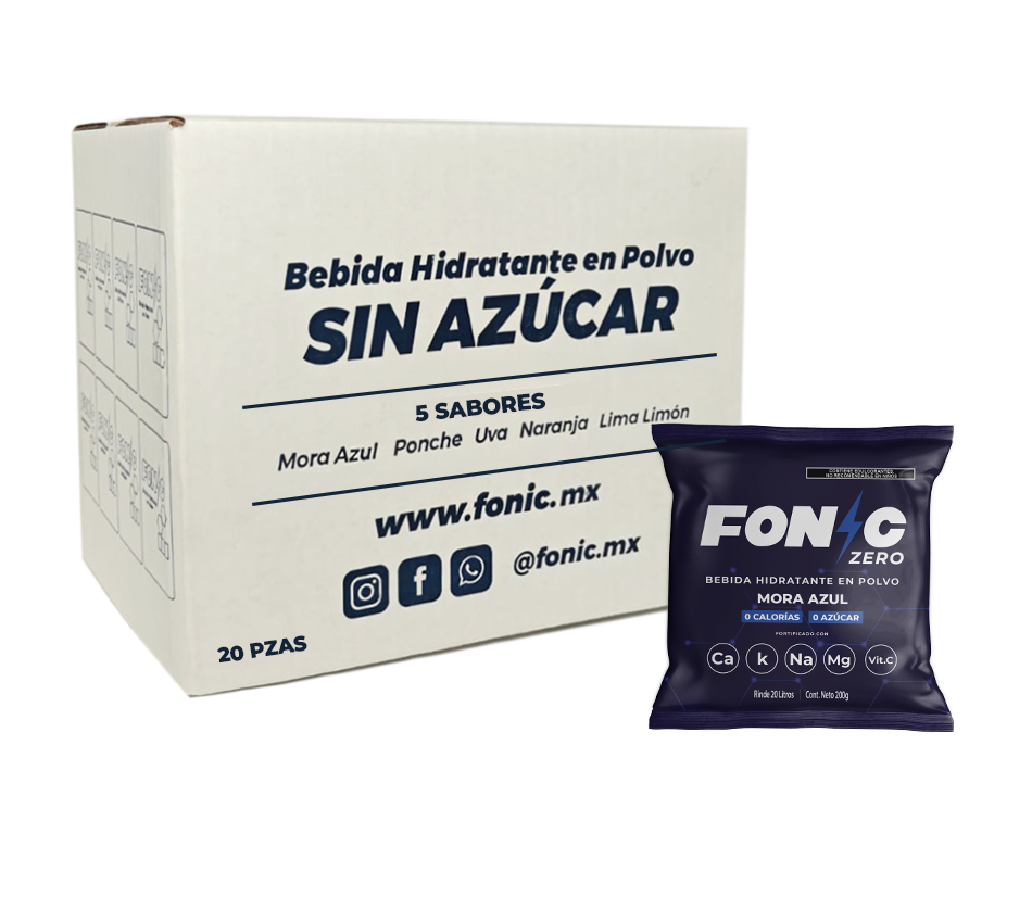 Bebida en Polvo con Electrolitos Sin Azúcar Sabor Mora