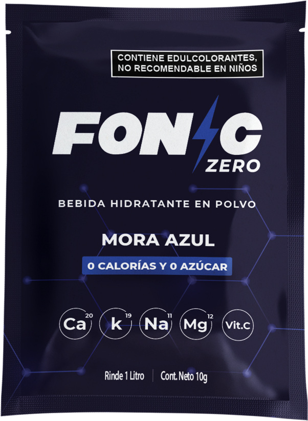 Bebida Hidratante con Electrolitos Sabor Mora Azul 10g | Fonic