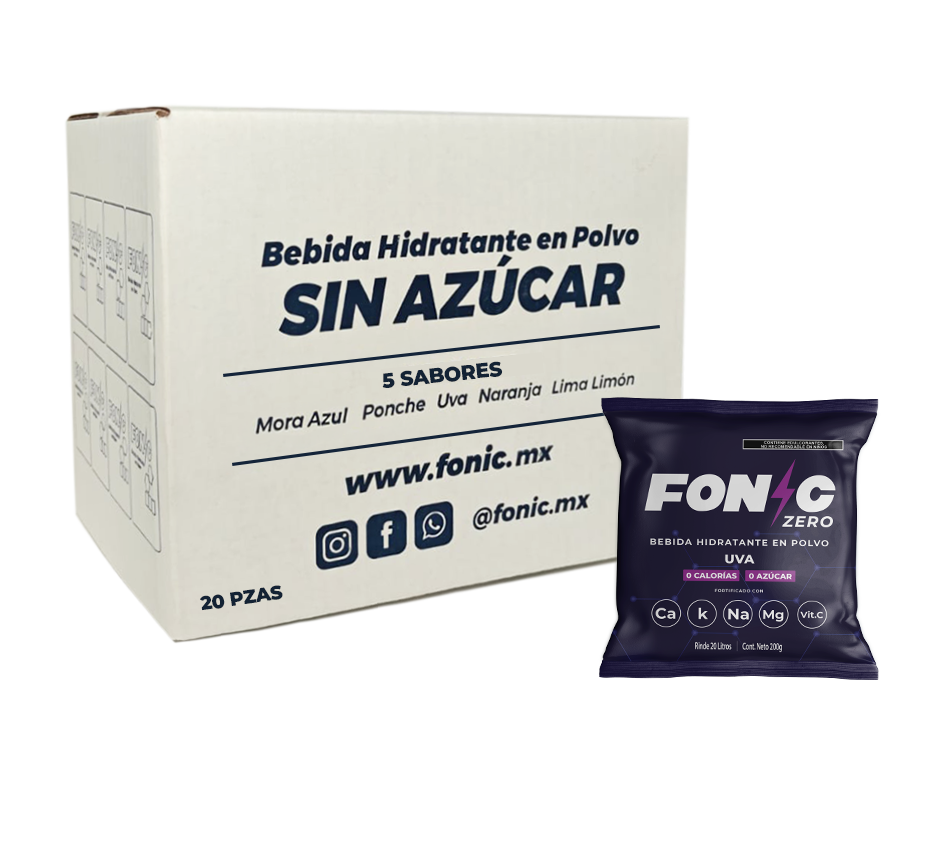 Bebida en Polvo con Electrolitos Sin Azúcar Sabor Uva