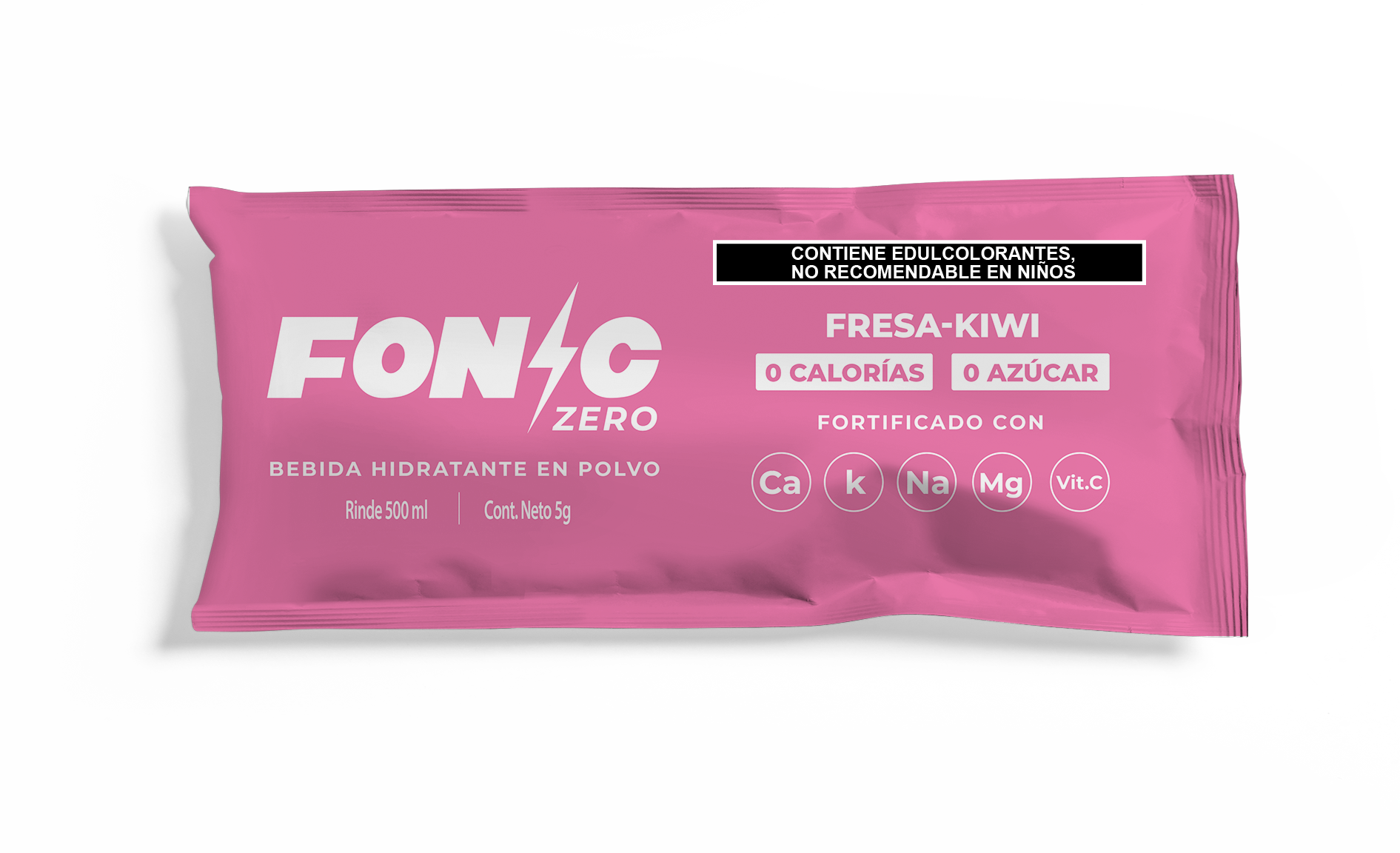 Bebida en Polvo con Electrolitos Sabor Fresa Kiwi 5g