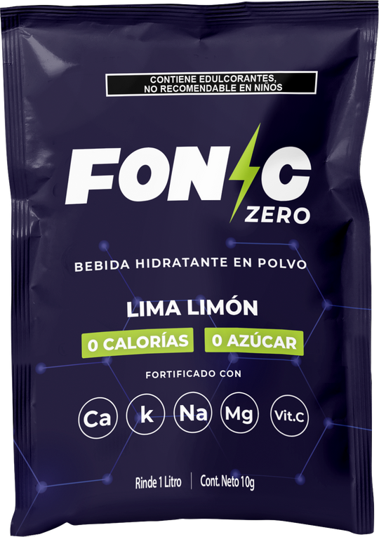 Bebida en Polvo con Electrolitos Sin Azúcar Sabor Lima Limón 10g