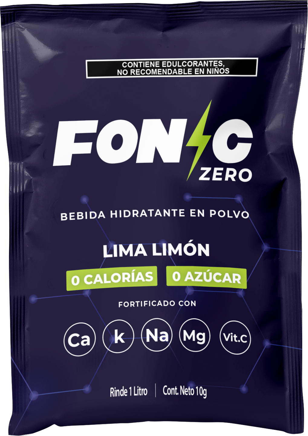 Bebida en Polvo con Electrolitos Sabor Lima Limón 10g