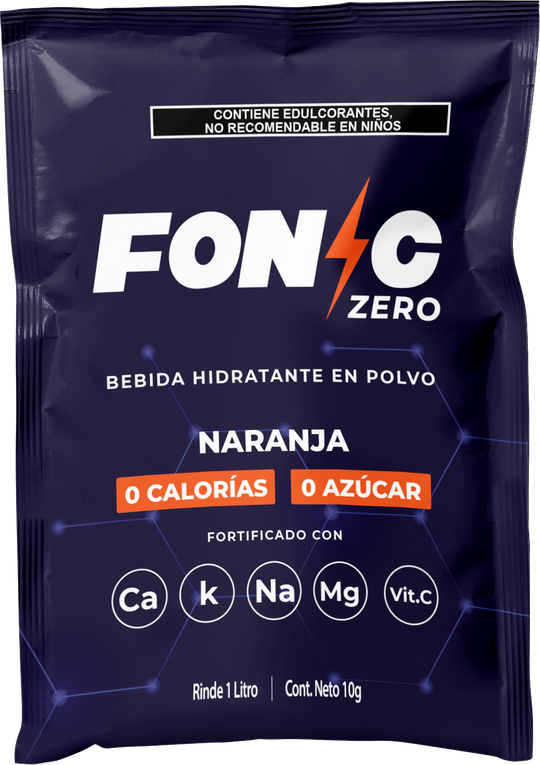Bebida en Polvo con Electrolitos Sin Azúcar Sabor Naranja 10g
