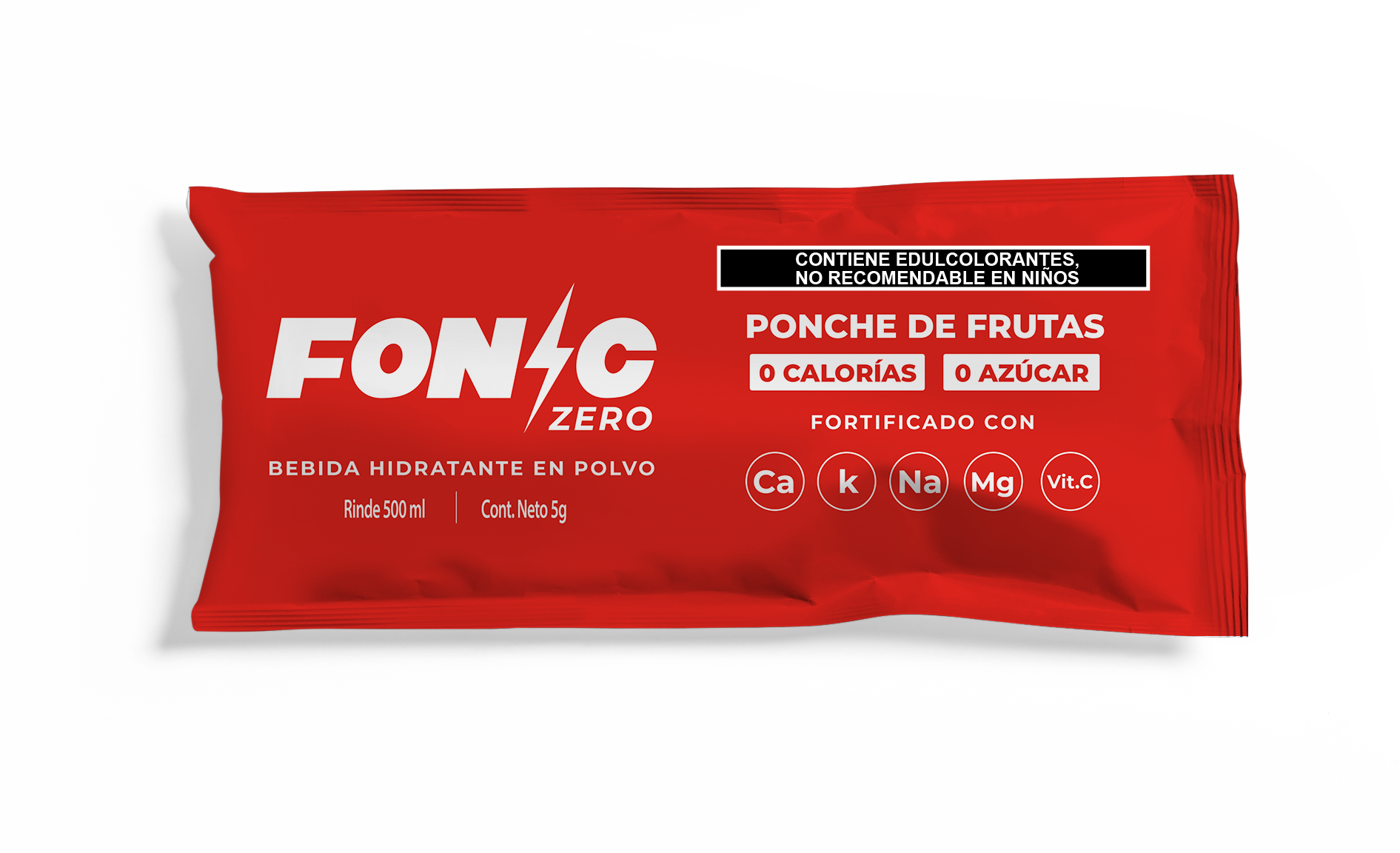 Bebida en Polvo con Electrolitos Sabor Ponche de Frutas 5g