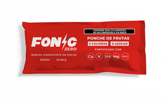 Bebida con Electrolitos Sin Azúcar Sabor Ponche de Frutas 5g