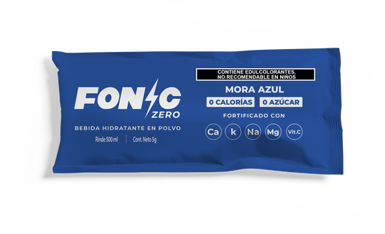 Bebida con Electrolitos Sin Azúcar Sabor Mora Azul 5g