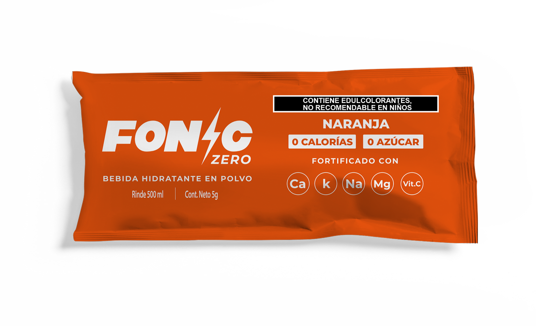 Bebida con Electrolitos Sin Azúcar Sabor Naranja 5g