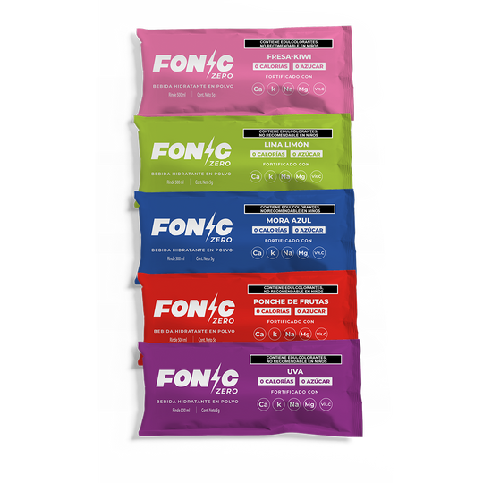 Bebida con Electrolitos Sin Azúcar Multisabor 5g